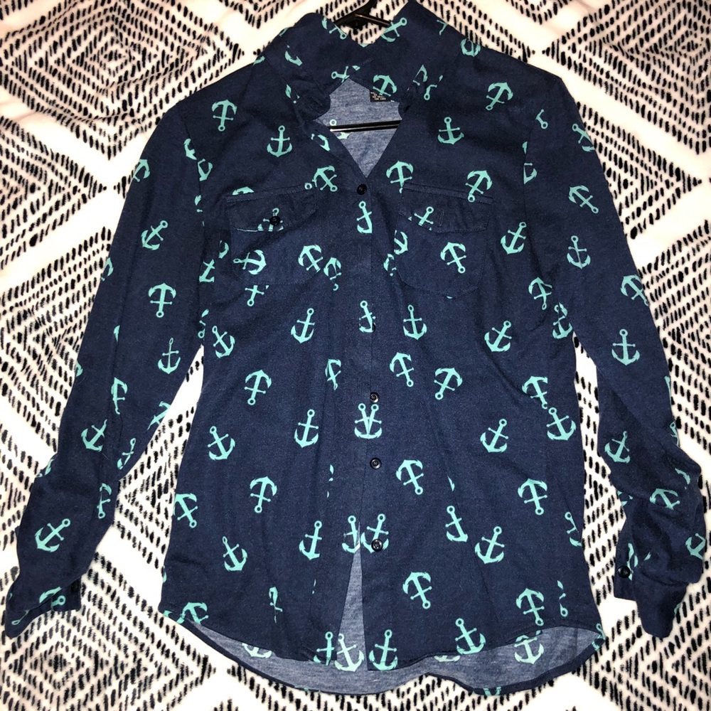 Anchor button down